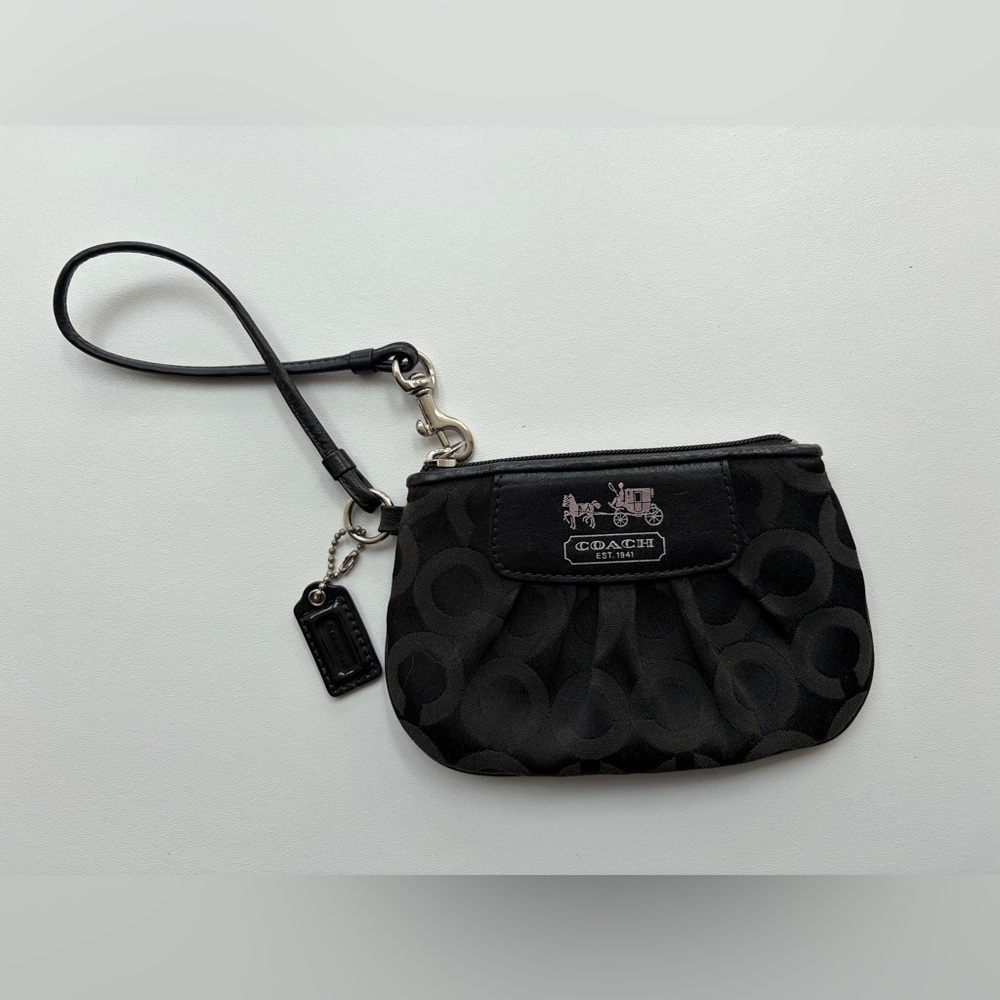 Mini Coach Wristlet Coin Purse